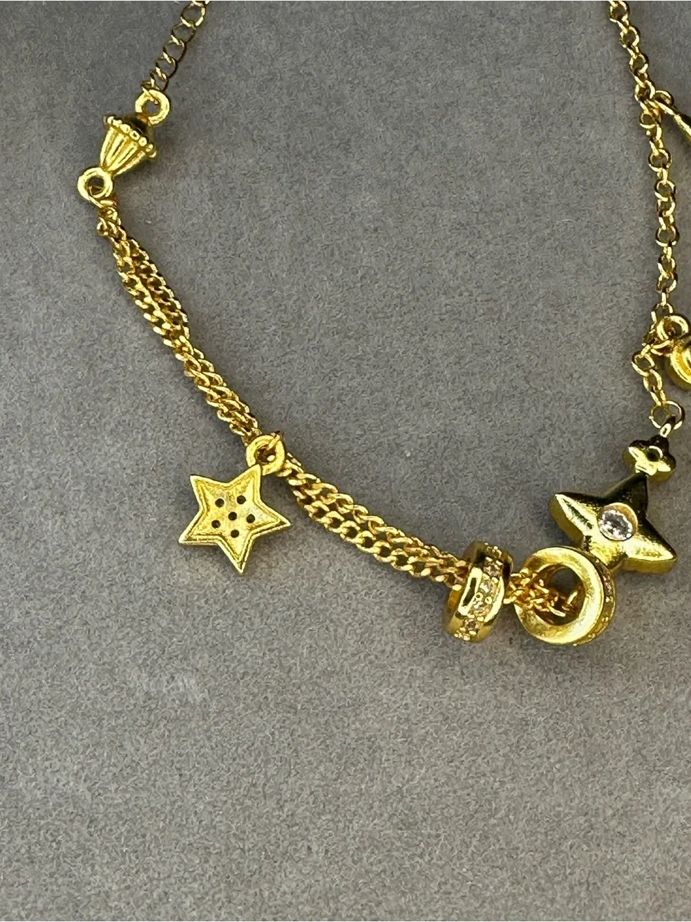 Gold-Tone Star Charm Bracelet - Women Jewelry